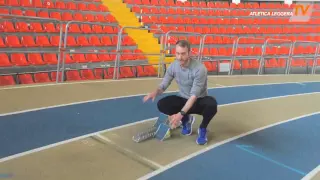 Matteo Galvan e la partenza dai blocchi nei 400m indoor