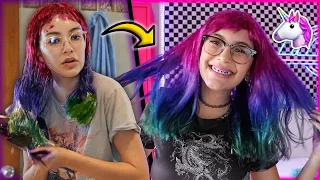 VOLVÍ A SER UNICORNIO 🦄 REGRESÉ A MIS 15 AÑOS - CAMBIO DE LOOK - Lulu99