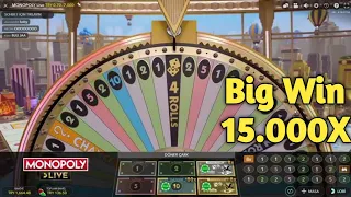 monopoly Big winning 😋😋 (15.000X) |monopoly big win tricks |monopoly live casino big win.? kg time