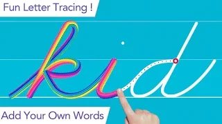 Writing Wizard Cursive Part 2 - Trace Letters & Words - best app demos for kids - Ellie