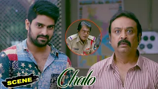 Chalo Tamil Scenes | Police Arrest Naresh Because of Naga Shaurya | Rashmika Mandanna