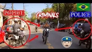 police brazilian vs criminals | бразильская полиция против преступников🏍️