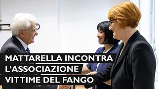 Mattarella incontra le rappresentanti dell'associazione vittime del fango