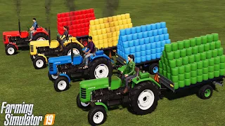 Land Of Mini! Ultra Small Baling w/ Ursus Tractors! Colorful Hobby Farm! |Farming Simulator 19