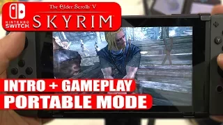 SKYRiM Nintendo Switch | 16 Minutes Gameplay | Tablet Mode | GAMESCOM 2017