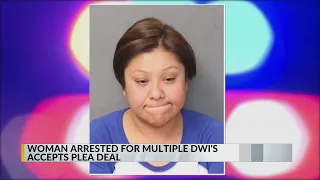 Woman arrested for multiple DWI's accepts plea deal