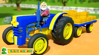 Wheels On The Tractor, Farm Vehicle and Toddler Rhyme for Children