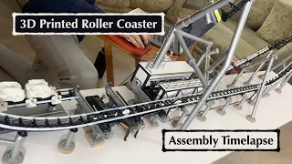 3D Printed Roller Coaster Assembly Timelapse