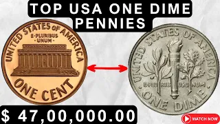 TOP 4 ULTRA USA VALUEABLE PENNIES: USA COINS WORTH IN MILLIONS!