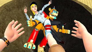 NEW SPARTAN KICKING ALL GLAMROCK ANIMATRONICS FNAF SECURITY BREACH in Garry's Mod!