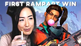 MY FIRST RAMPART WIN! & FIRST IMPRESSIONS | Apex Legends Season 6 Highlights & Ranked