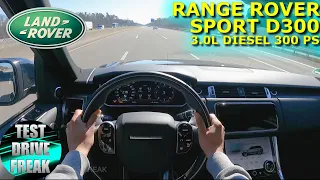 2022 Range Rover Sport D300 300 PS TOP SPEED AUTOBAHN DRIVE POV