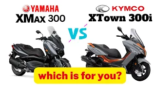 Yamaha XMAX 300 vs Kymco XTown 300i | Side by Side Comparison | Specs and Price | 2022 Philippines