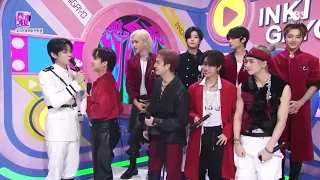 Stray Kids Inkigayo interview 231112 with MC Yeonjun, Jihu and Woonhak