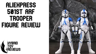 Star Wars The Black Series 501st ARF Troopers AliExpress KO Knockoff Clone Trooper Figure Reviews