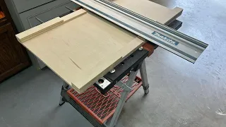 Budget solutions for ripping and cross cutting with a track saw.