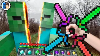 Minecraft in Real Life POV ~ GOD SWORD SURVIVAL Realistic Minecraft Real POV 創世神第一人稱真人版版