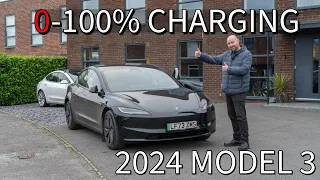 Driving to 0% in the Tesla Model 3 Highland LR - efficiency, range and charging time tested!