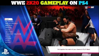 WWE 2K20 Gameplay Live ON PlayStation 4 | WWE 2K20 Gameplay On PS4 Slim ||