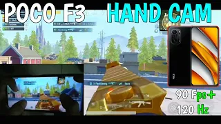POCO F3 HAND CAM PUBG MOBILE 90 FPS 🔥 | 120 HZ | X Flash Gaming