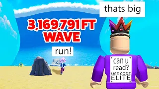 Roblox BUT A Huge 3,169,791 FT Tsunami HITS