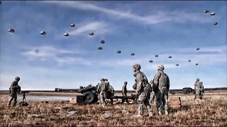 Airborne‬ Artillery Drop & Live Fire 105mm Howitzers