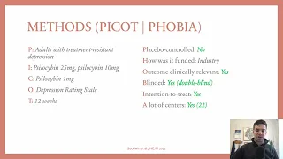 3min RCT: Psilocybin for depression