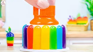 Yummy Rainbow Fruit Jelly Cake🌈1000+ Miniature Rainbow Cake Recipe🌞Best Of Rainbow Cake Ideas