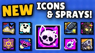 All NEW Sprays + Profile Icons! | Brawl Stars Update