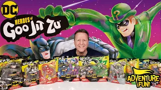 11 DC Comics Heroes of Goo Jit Zu Including Riddler, Cyborg & Auquaman Adventure Fun Toy review!