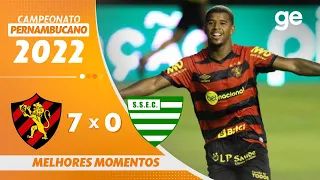 SPORT 7 X 0 SETE DE SETEMBRO | MELHORES MOMENTOS | 1ª RODADA PERNAMBUCANO 2022 | ge.globo