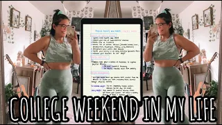 COLLEGE WEEKEND IN THE LIFE: A LOT OF HOMEWORK, HOW I PLAN FOR SCHOOL, DIGITAL NOTE TAKING!
