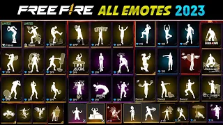 Free Fire All Emotes | All Emotes Collection In Free Fire | Free Fire All Emotes 2017 To 2023 Video