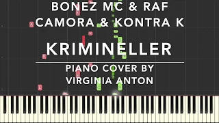 Krimineller Bonez Raf Camora Kontra K Piano  Tutorial Instrumental Cover