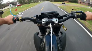 Yz450 top speed run