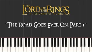 Lord of the Rings 1 - The Road Goes Ever On, Part 1 (Synthesia Piano)