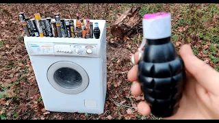 🔥BIG FIRECRACKERS vs WASHING MACHINE 💣