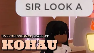 TROLLING UNPROFESSIONAL STAFF AT KOHAU?! | The Kohau Restaurant Experience | ROBLOX