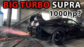 BIG TURBO SUPRA - MASSIVE flames and ANTILAG on the DYNO | 1000 HP? | OG Schaefchen