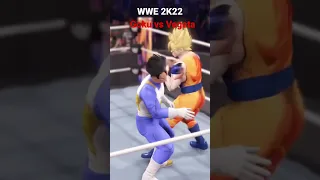 Wwe 2k22 goku vs vegeta #wwe2k22 #vegeta #goku