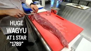 AMAZING HUGE WAGYU by Chef Florian Stolte at 1 STAR RESTAURANT 1789 in Germany