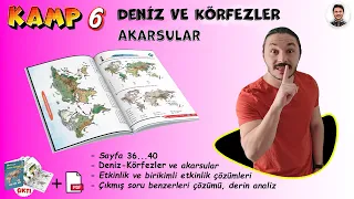 🌎Dünya AKARSULAR ve DENİZ-KÖRFEZLER  Harita Bilgisi Çalışması 🚀KODLAMALARLA 📌KAMP-6