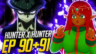 KING IS HERE!! | Hunter x Hunter Ep 90/91 Reaction