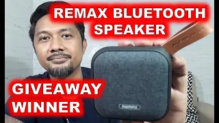 REMAX Bluetooth Speaker Giveaway Winner | June 2019