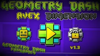 Geometry Dash Avex Dimension v1.3 PLAYTHROUGH (LEVELS 14-17) [Geometry Dash Fangames]