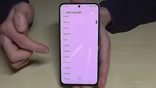 Samsung Galaxy A55 5G: How to change the language? (also the local dialect)