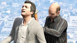GTA V PC Simeon Kills Michael (Editor Rockstar Movie Cinematic Short Film)
