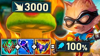 Trying out ZWAGS 100% MAGIC PEN TEEMO BUILD.  SHROOM LAND MINE TECH