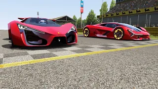 Ferrari F80 vs Lamborghini Terzo Millennio at Monza Full Course