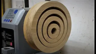 Woodturning - The Optical oak Platter